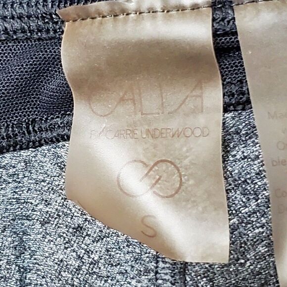 Calia By Carrie Underwood Cropped Leggings Black & Gray Size Small - Picture 3 of 12